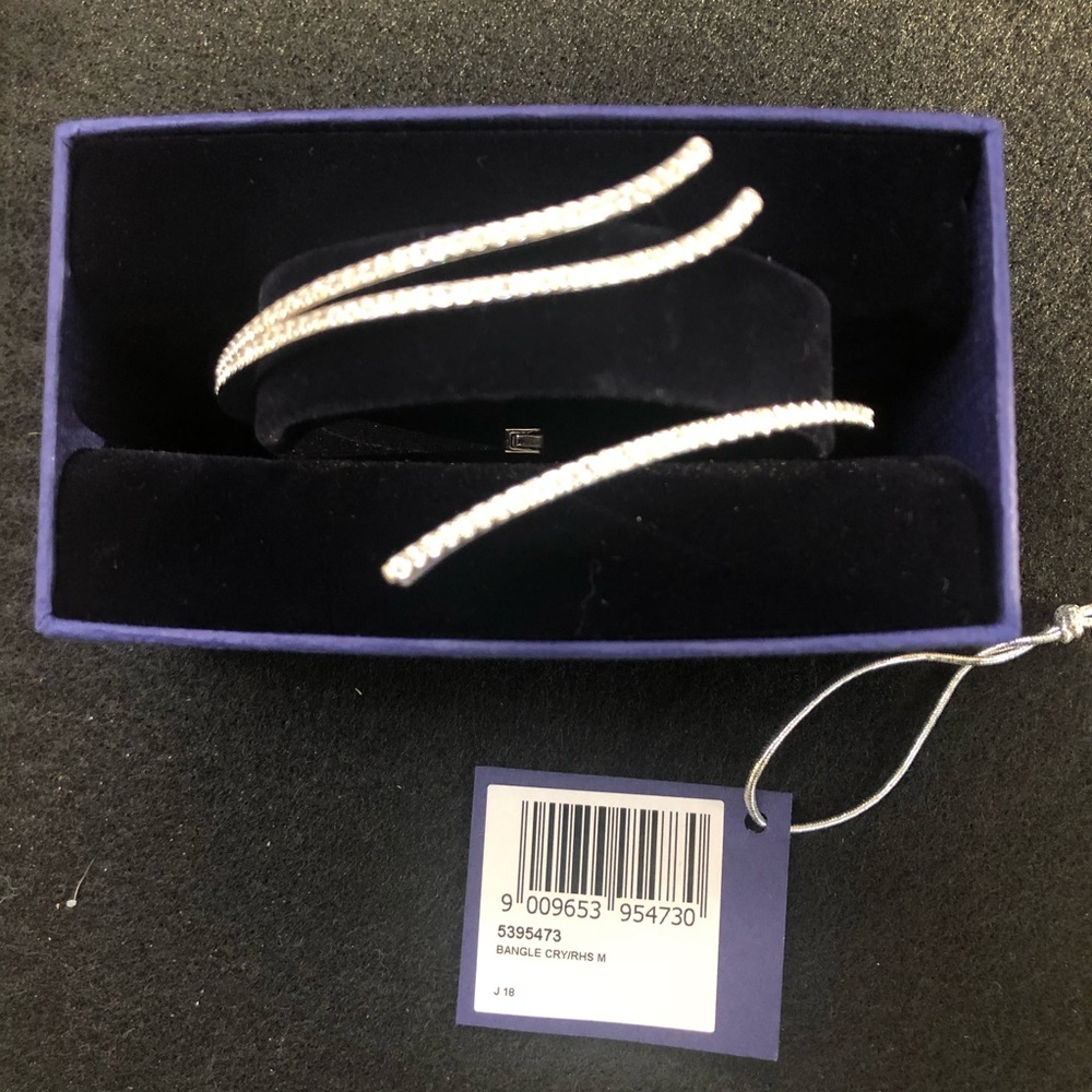 Swarovski Crystal Wave Bangle Bracelet